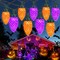 2 Pack100 LED Purple and Orange C9 Halloween String Lights - 98FT